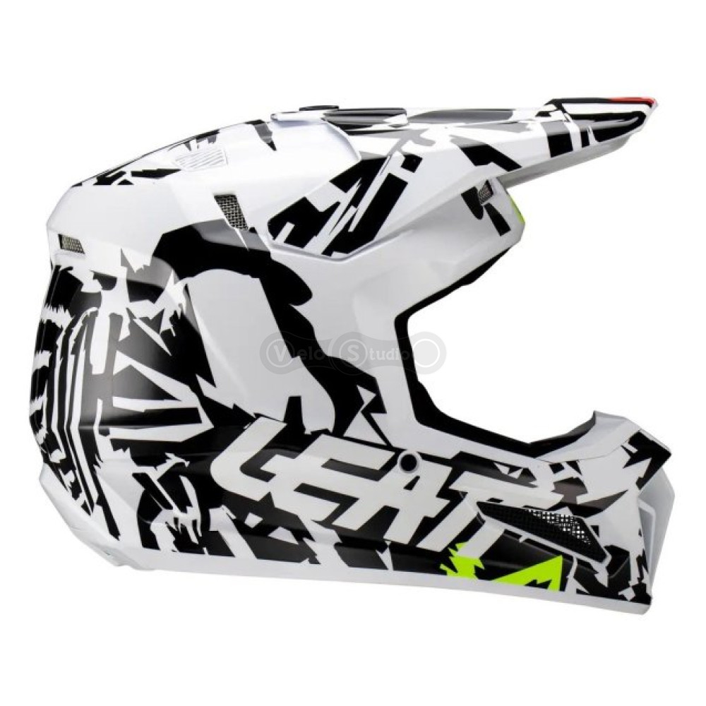 Мотошолом Leatt Helmet Moto 3.5 Zebra XS (53-54 см) + Маска Velocity