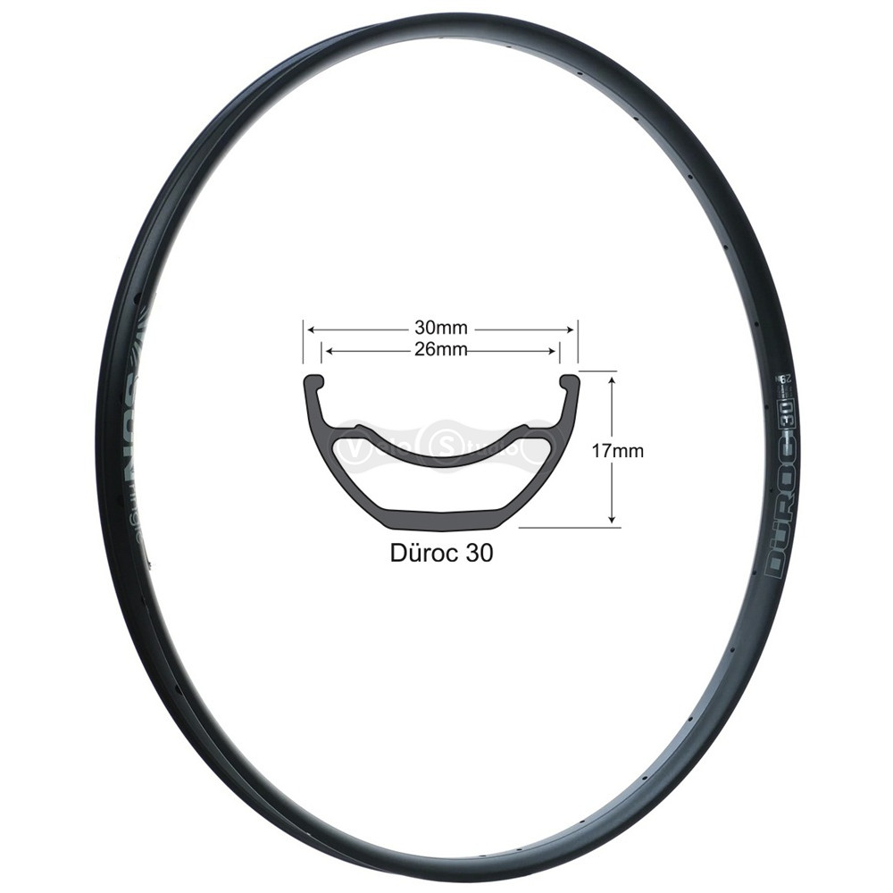 Обод SUNringlé Duroc 30 29", 622x26, 32 отв, черный, анодированный, сварной, tubeless ready