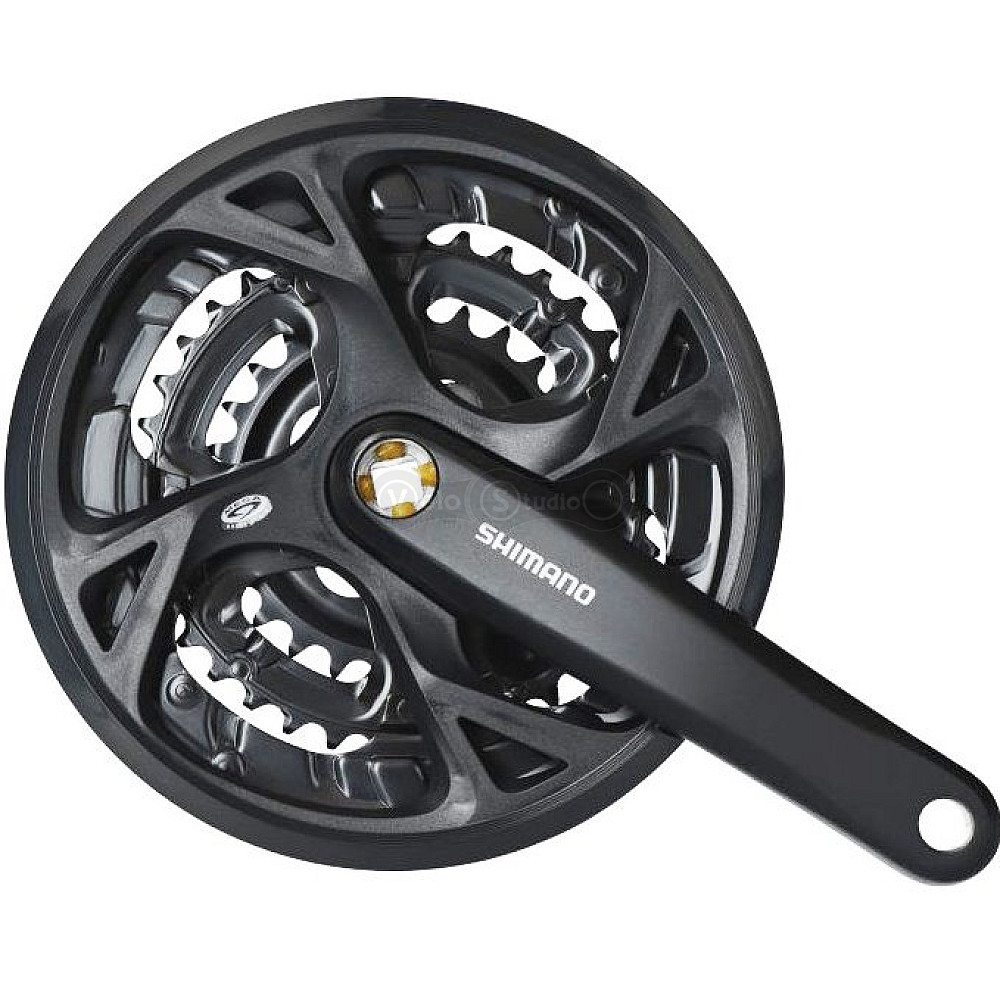Шатуны Shimano FC-M391 175 мм, 48X36X26 черные, OEM