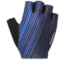 Вело перчатки Shimano Escape синие без пальцев размер L