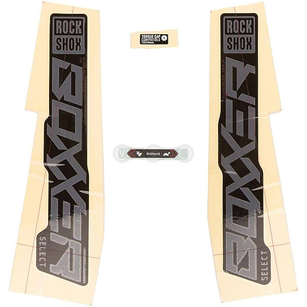 Наклейки на вилку RockShox BoXXer SELECT 27/29 MGRY/BLK