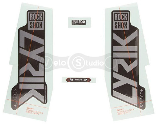 Оригінальні наклейки на вилку RockShox LYRK SELECT+ 27/29 GPLR/DFB