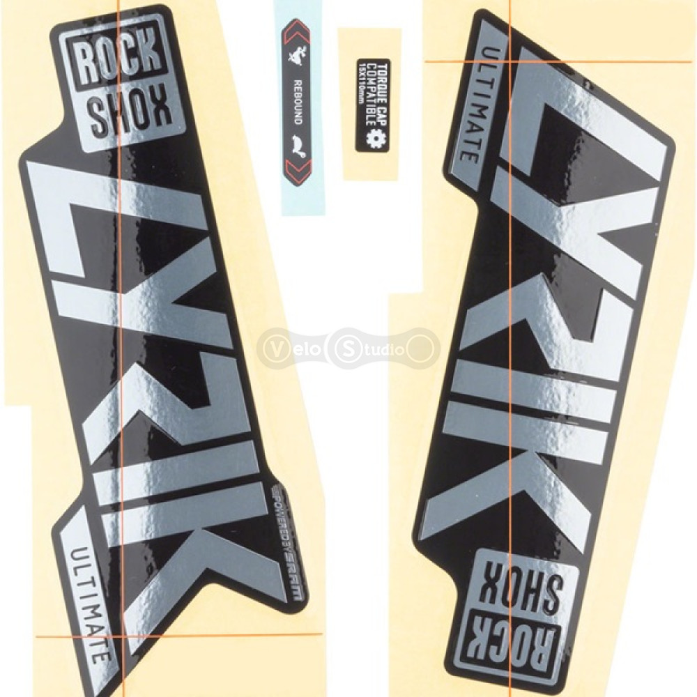 Наклейки на вилку RockShox LYRK ULTIMATE 27/29 GPLRF/GLB