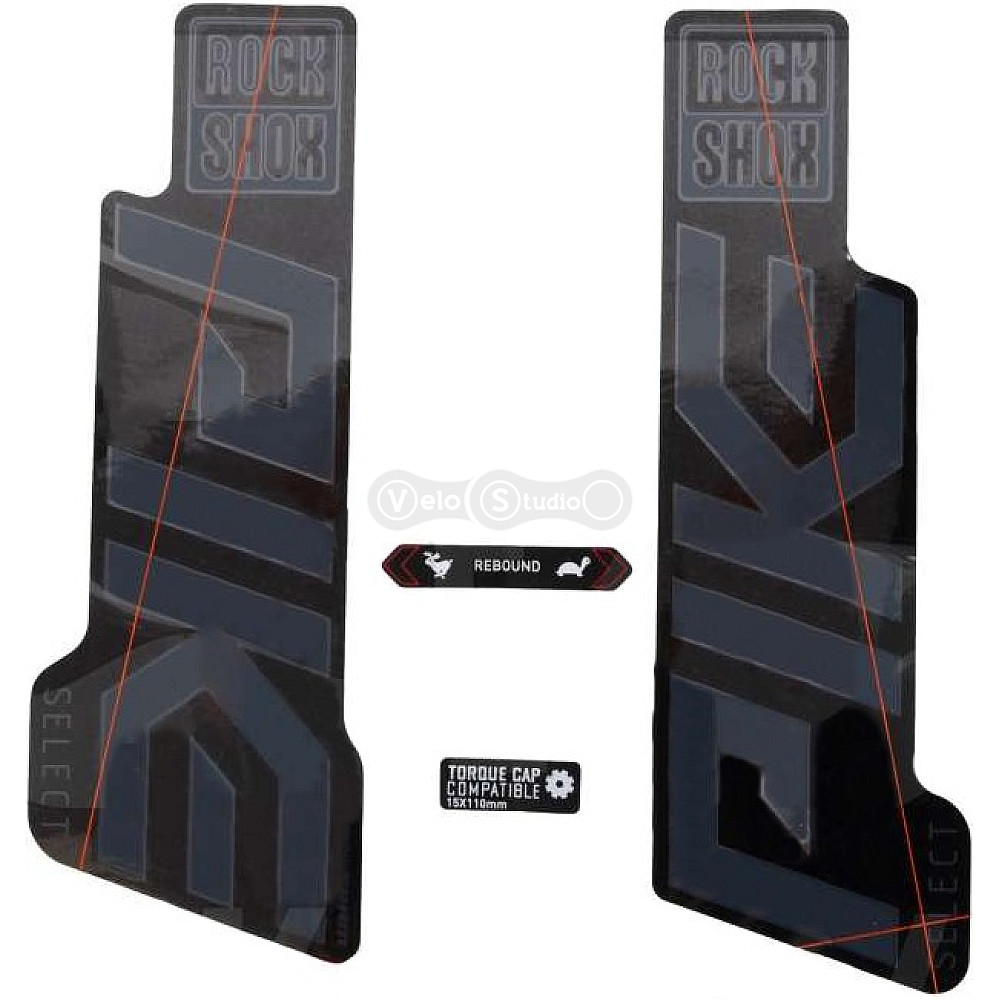 Оригинальные наклейки на вилку RockShox PIKE ULTIMATE 27/29 GBLK/SIL