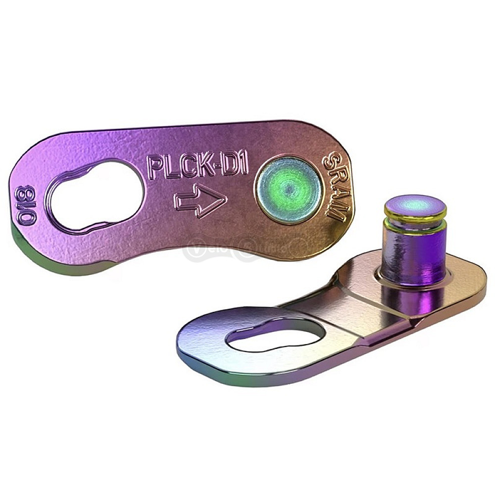 Замок ланцюга SRAM Flattop Chain Connector 12 швидкостей Rainbow - 4 штуки