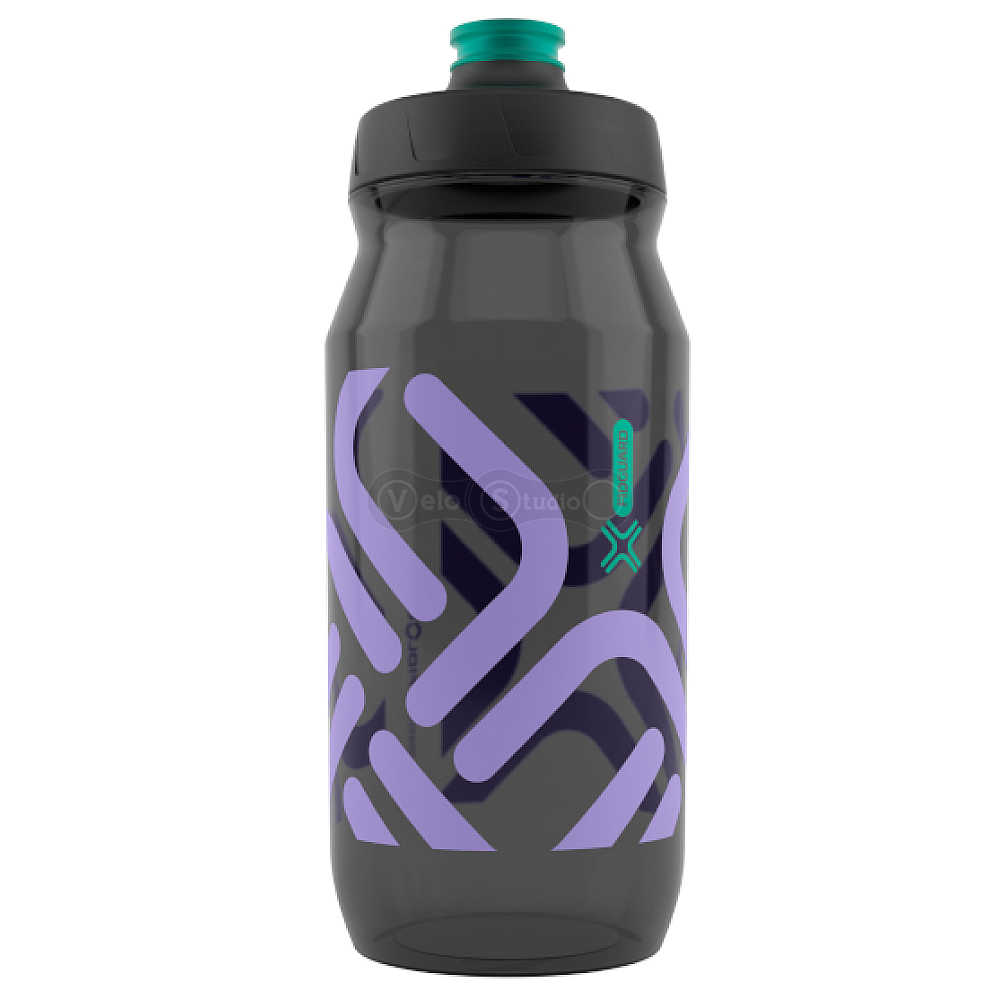 Антибактеріальна фляга FIDLOCK BOTTLE 600мл., прозорий/чорний/бузковий