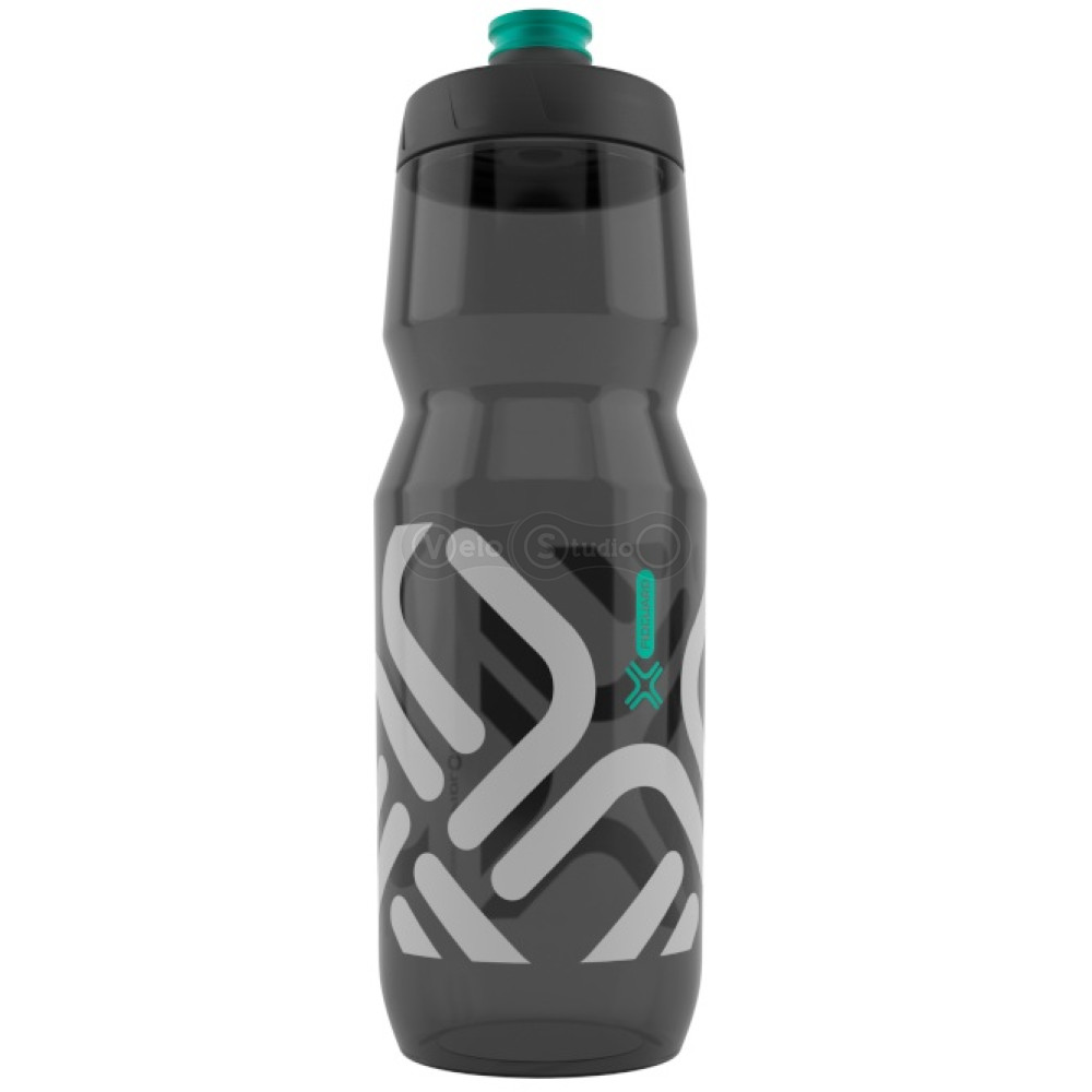 Антибактериальная фляга FIDLOCK BOTTLE 750мл., прозрачная/черная/серая