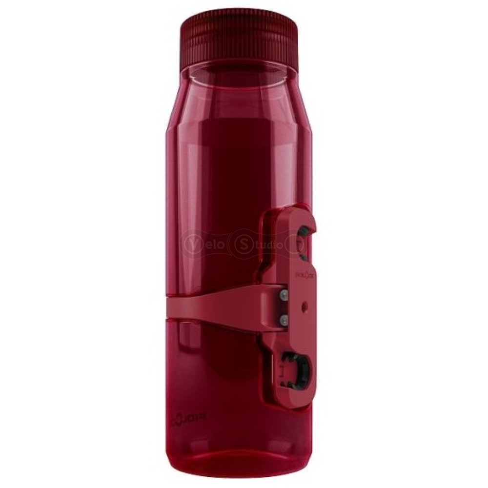 Фляга з магнітним утримувачем та базою FIDLOCK TWIST bottle 700мл., прозорий/червоний