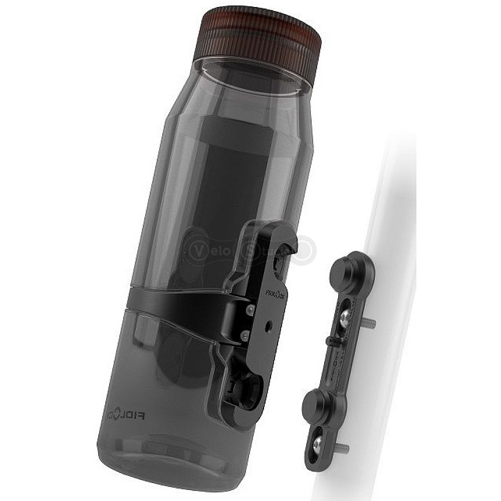 Фляга с магнитным держателем и базой FIDLOCK TWIST bottle 700мл., прозрачный/черный