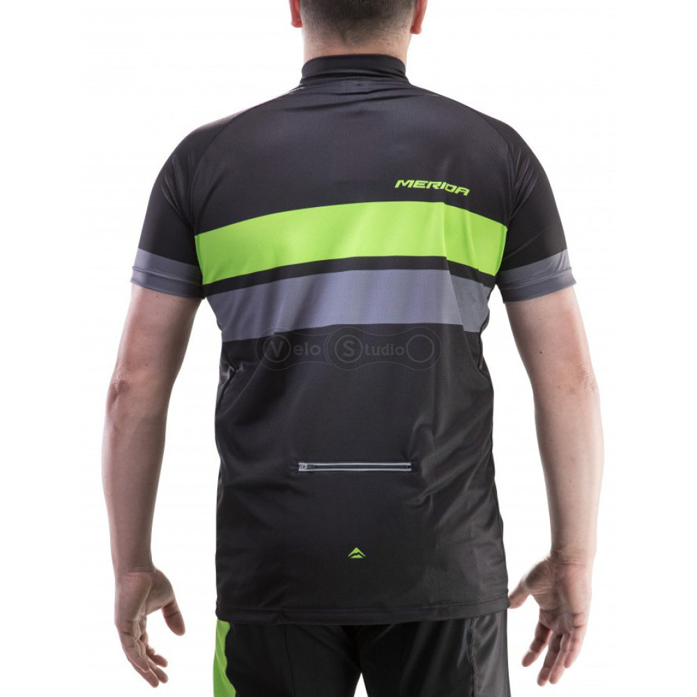 Вело джерси MERIDA E-TRAIL SHORT SLEEVE JERSEY GREEN/GREY M