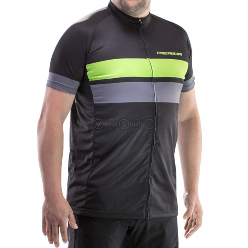 Вело джерси MERIDA E-TRAIL SHORT SLEEVE JERSEY GREEN/GREY S