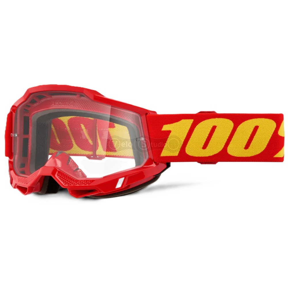 Маска 100% ACCURI 2 Goggle [Red], Clear Lens