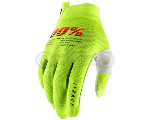 Детские перчатки 100% ITRACK Youth Glove [Fluo Yellow], YXL (8)