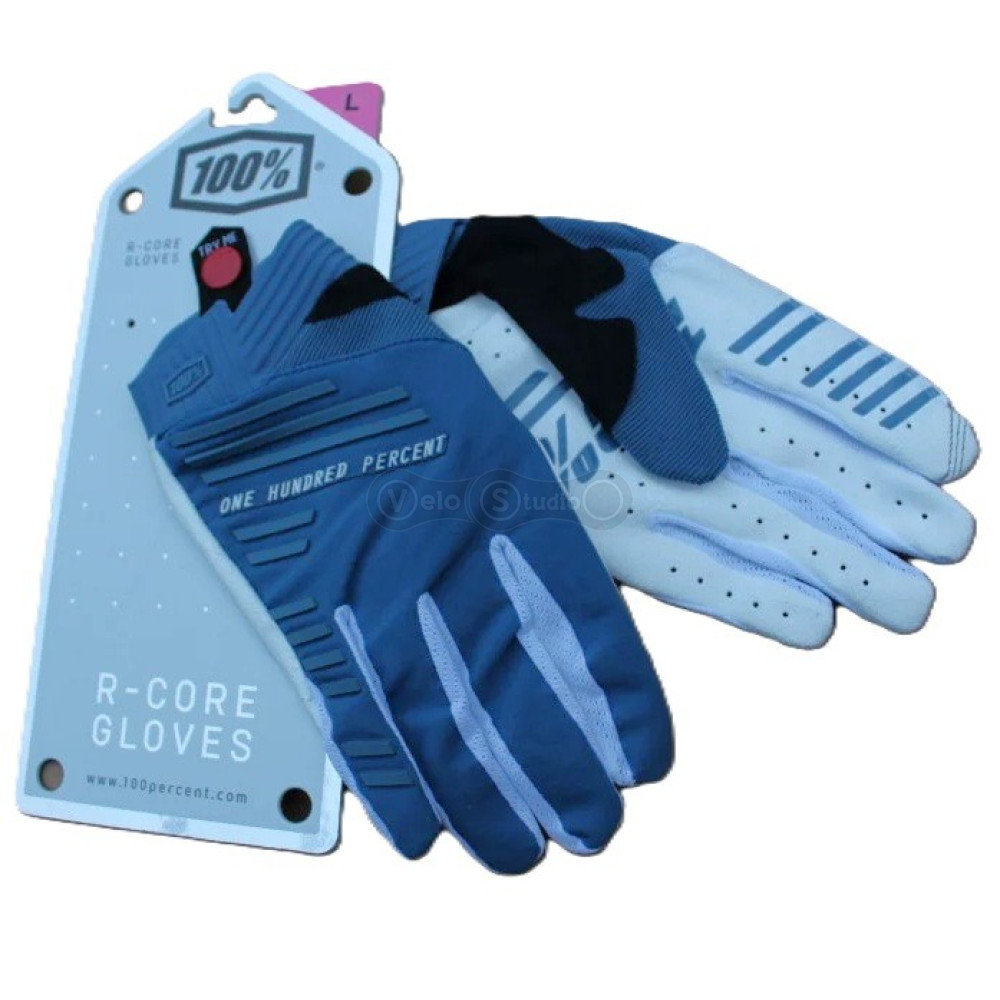 Вело перчатки Ride 100% R-CORE Glove [Slate Blue], M (9)