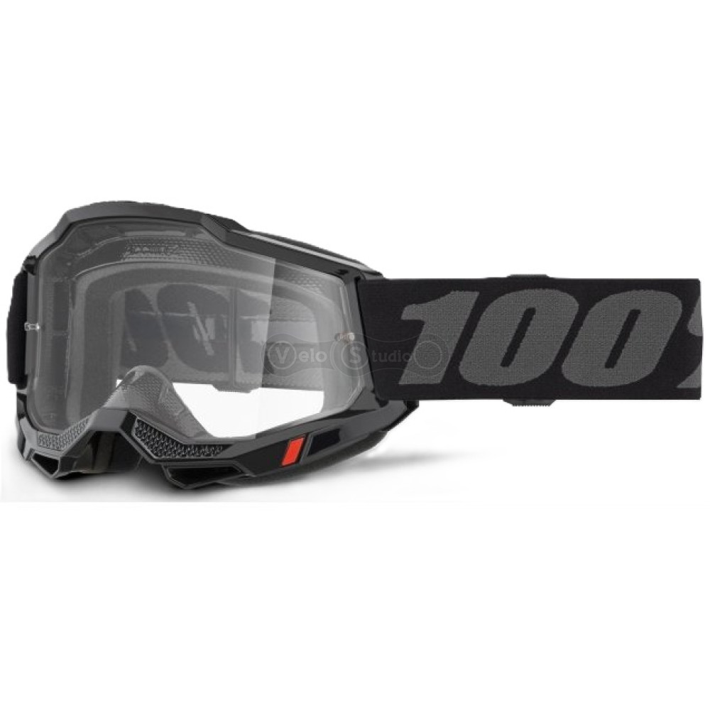 Детская маска 100% ACCURI 2 Youth Goggle [Black], Clear Lens