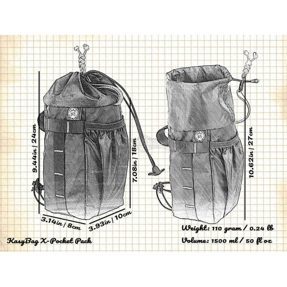 Сумка на руль KasyBag X-Pocket Pack One hand (кормушка) Ukraine Yellow
