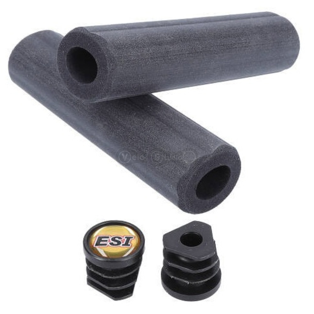 Грипсы ESI Fatty's Silicone Bicycle Grips Black (чёрные) 35 мм