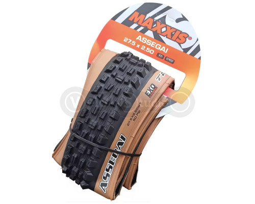 Вело покрышка MAXXIS ASSEGAI 27.5X2.50 TPI-60 Foldable EXO/TR/TANWALL