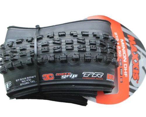 Вело покрышка MAXXIS MINION DHF 27.5X2.50WT TPI-120X2 Foldable 3CG/DD/TR
