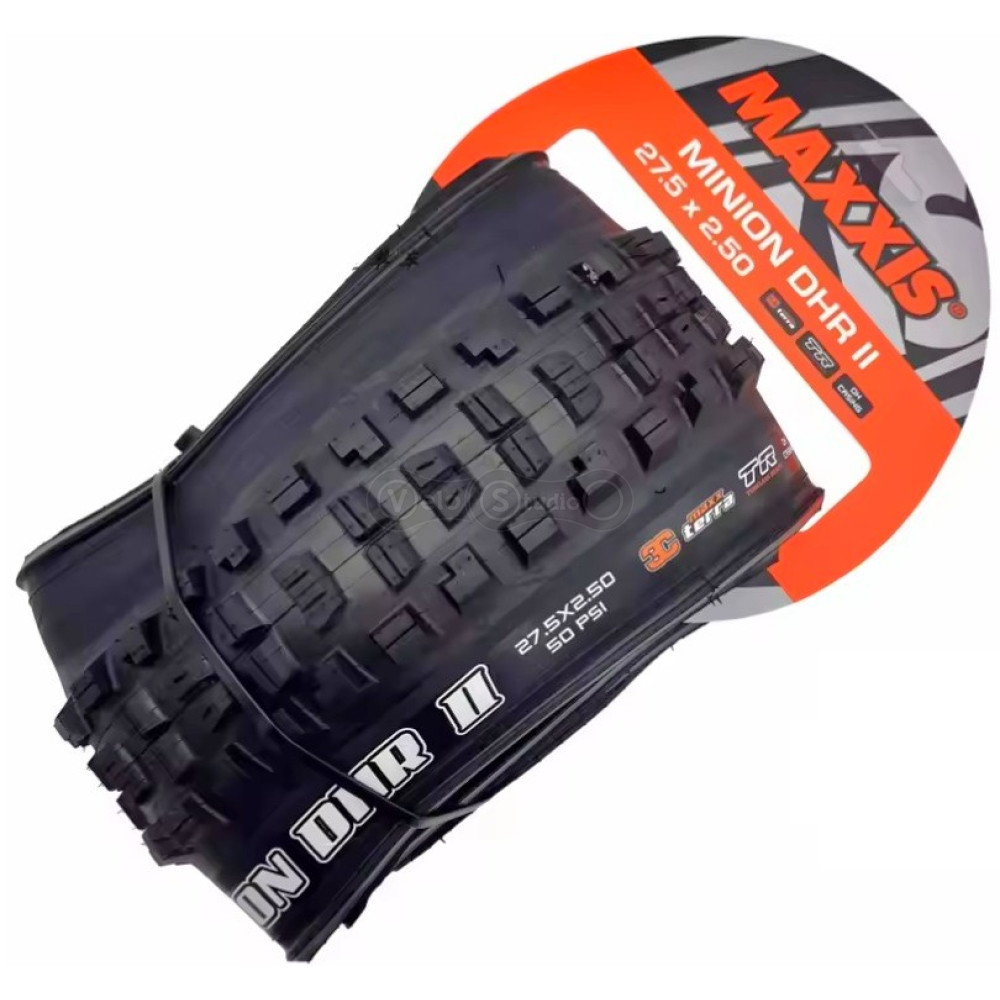 Вело покрышка MAXXIS MINION DHR II 27.5X2.50 TPI-120x2 Foldable 3CT/DD/TR