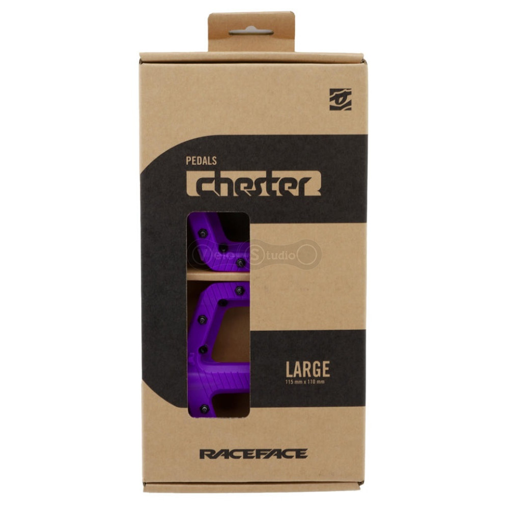 Педали RACE FACE CHESTER 2025, LARGE, PURPLE