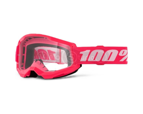 Маска 100% STRATA 2 Goggle [Pink], Clear Lens