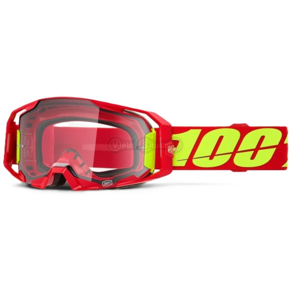Маска 100% ARMATIC Goggle [Red], Clear Lens