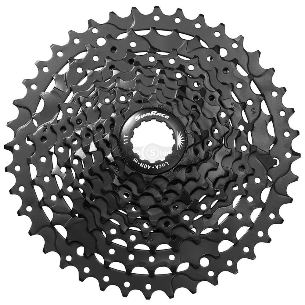 Касета SunRace CSM980 9AX, 9 швидкостей, 11-40T, Black
