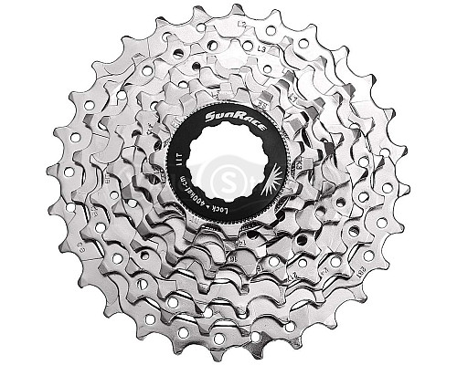 Кассета SunRace CSR86 8AS, 8 скоростей, 11-28Т, Nickel