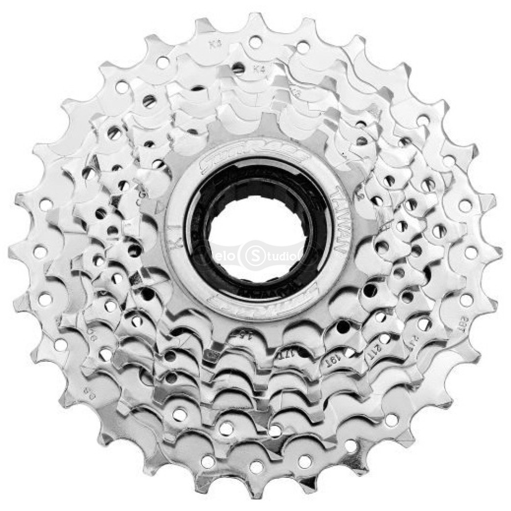 Тріскачка SunRace MFM30 , 7 швидкостей, 13-28T, Chrome