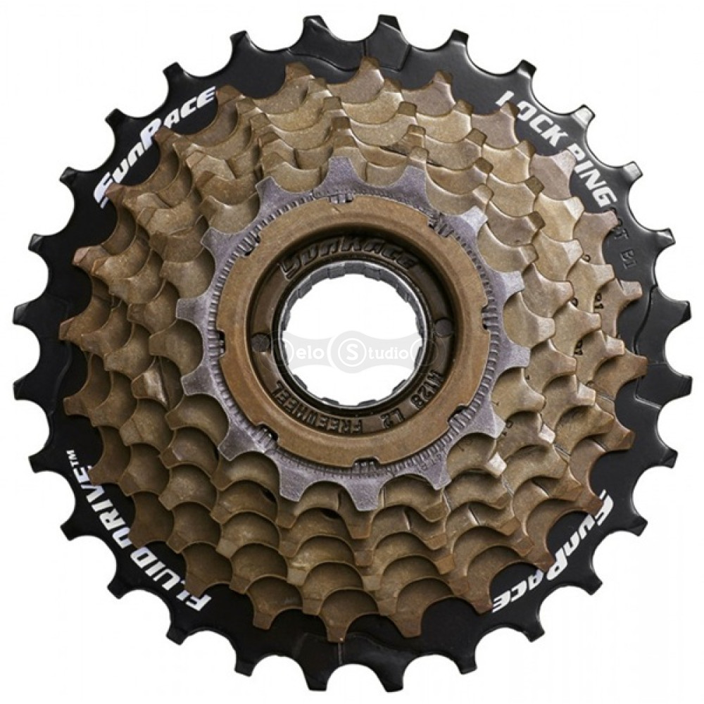 Трещотка SunRace MFM2A 7CS 2, 7 скоростей, 14-28T, Brown/Black