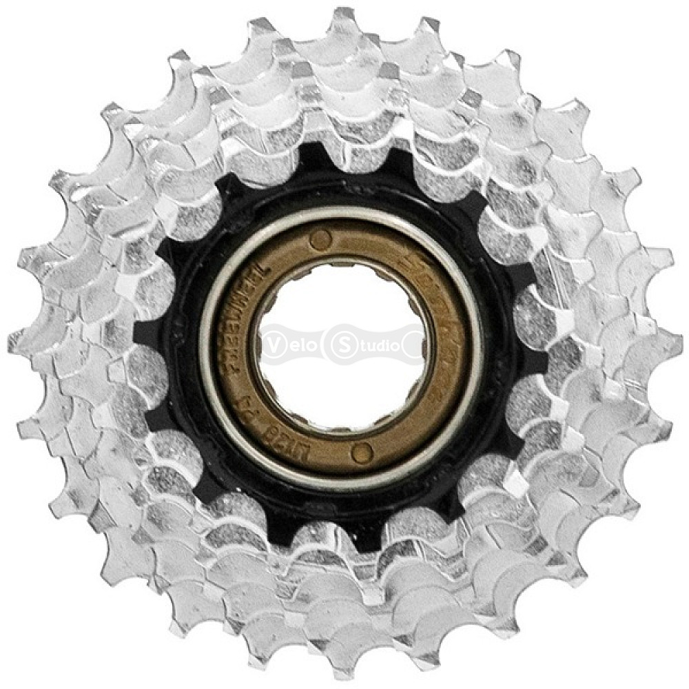 Трещотка SunRace MFM2A 6DS 1, 6 скоростей, 14-28T, Zinc/Black