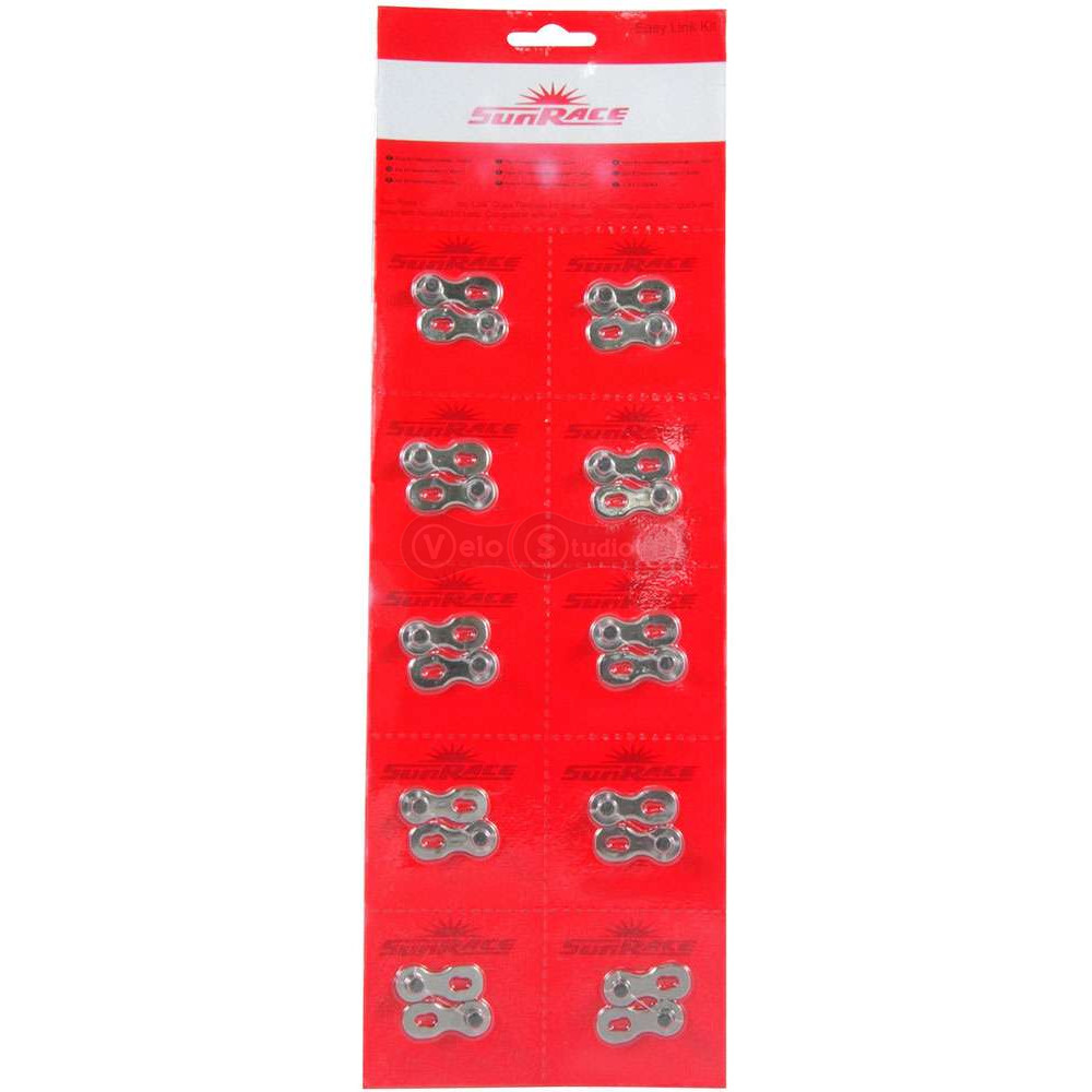 Замок ланцюга SunRace CNQ87 Silver, 8/7 швидкостей, блістер 10шт