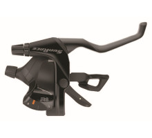 Моноблок SunRace F803 левый, 3 скорости, совместимый с V-Brake