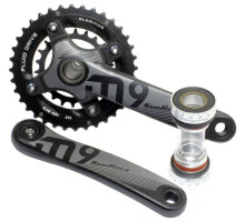 Шатуни Sunrace M966 під Hollowtech, 9 швидкостей, 36-22T, 175мм, з кареткою BBM97