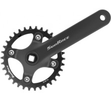 Шатуни SunRace FCM80U під квадрат, 170 мм, 32T, на 11/10/9 швидкостей, із захистом