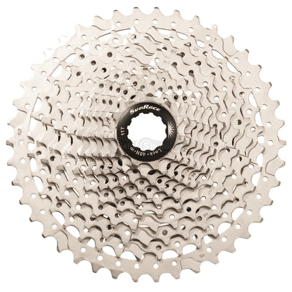 Касета SunRace CSMS7 EAY, 11 швидкостей, 11-42Т, Silver