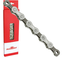 Цепь SunRace CN11A Silver/Gray 11 скоростей, 126 звеньев, с замком