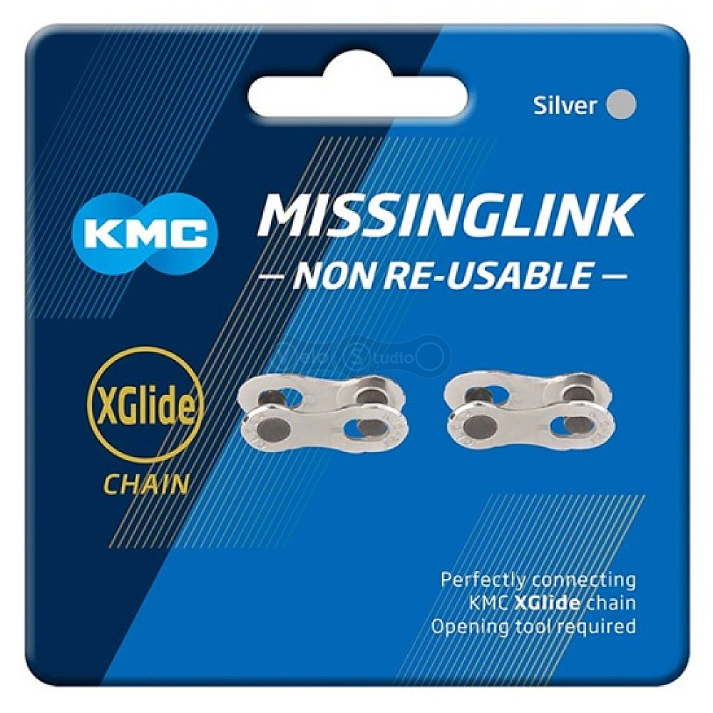 Замок ланцюга KMC X-Glide NR Cues 11/10/9 швидкостей, 2 штуки