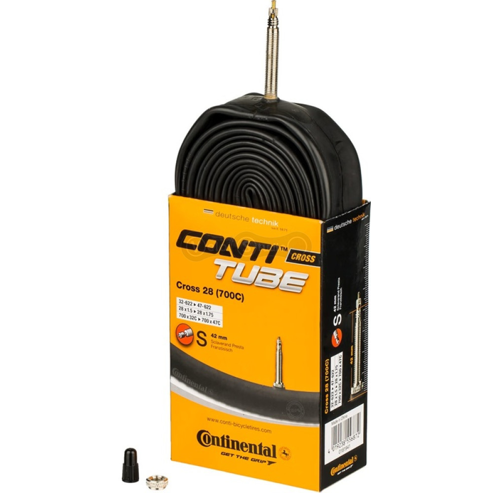Вело камера Continental Cross 700x32C-47C, 28x1.50-1.75, S42, 160 г