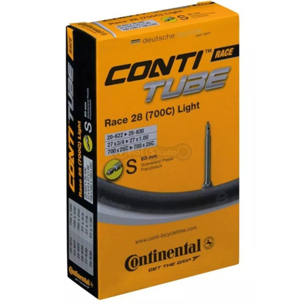 Вело камера Continental Race Light, 700х20C-25C, S60mm