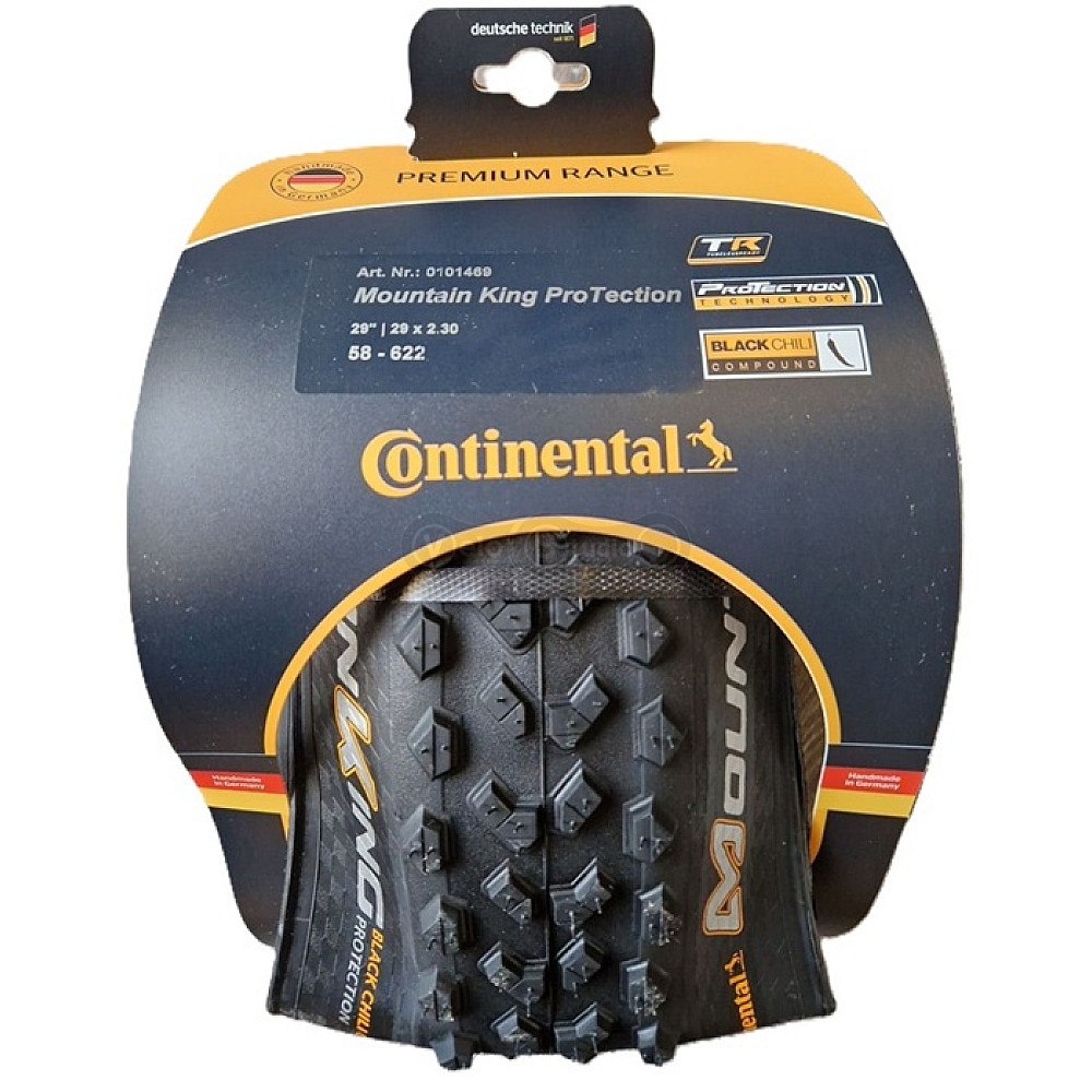 Вело покришка безкамерна Continental Mountain King 29x2.3, чорна, ProTection, Skin