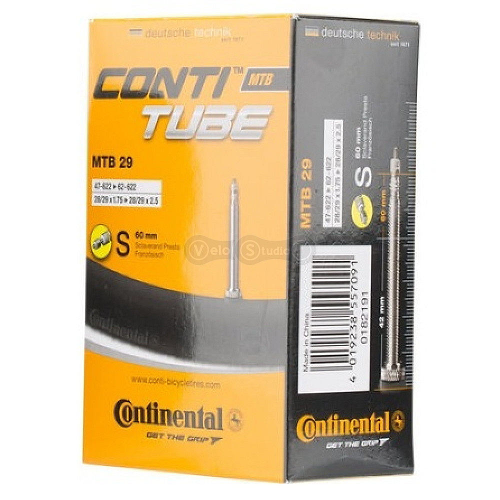 Вело камера Continental MTB 29х1.75-2.50, 47-622->62-622, S60, 240 г