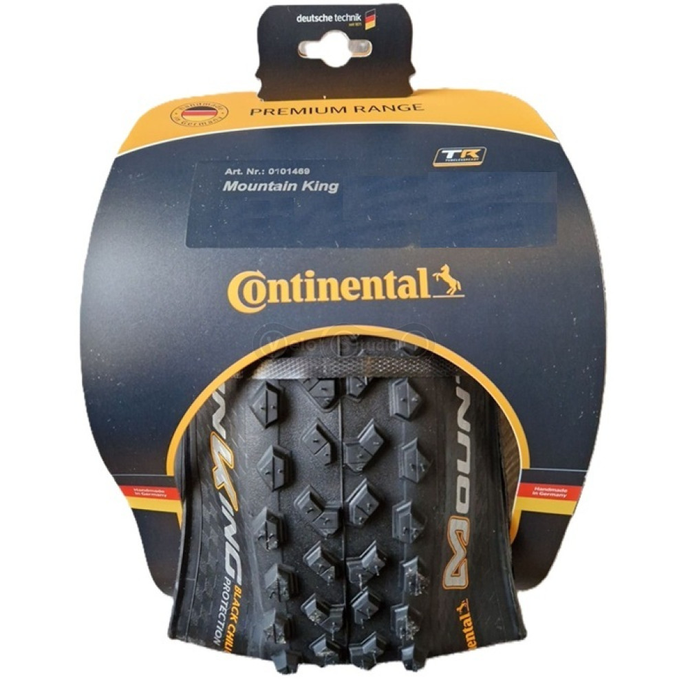 Вело покришка безкамерна Continental Mountain King ShieldWall, 27.5 x 2.60, чорна, складана