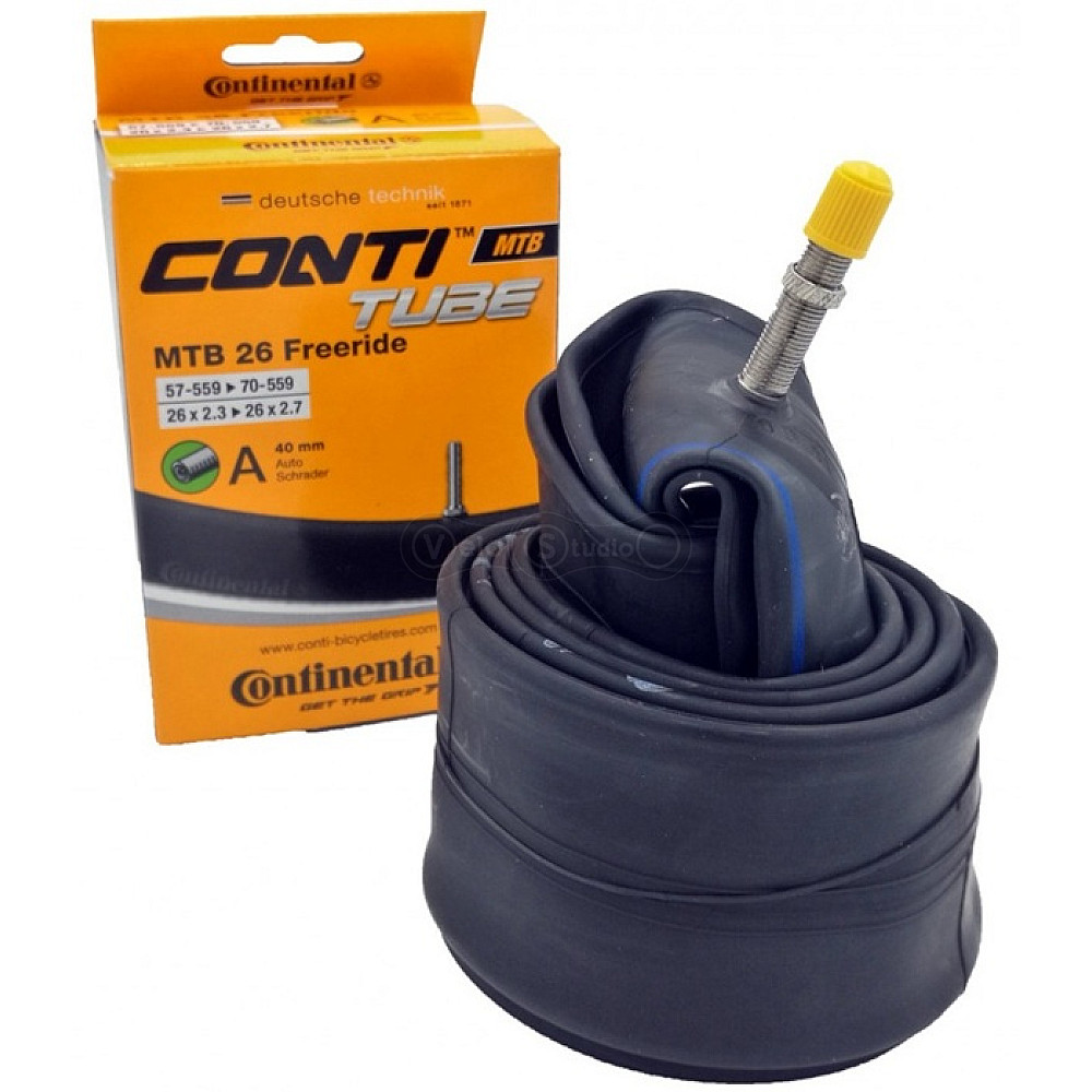 Вело камера Continental MTB Tube Freeride 26х2.30-2.70, 57-559->70-559, A40, 300 г