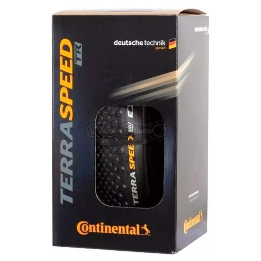 Вело покрышка Continental Terra Speed ProTection 700 x 40C черная, Tubeless Ready, skin