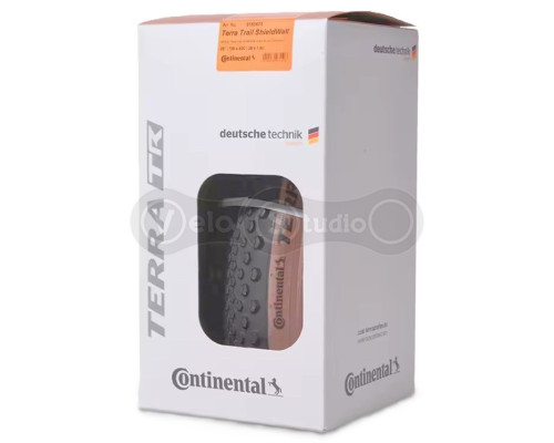 Вело покрышка бескамерная Continental Terra Trail ShieldWall 700 x 35C (28 x 1.35) Black/Cream