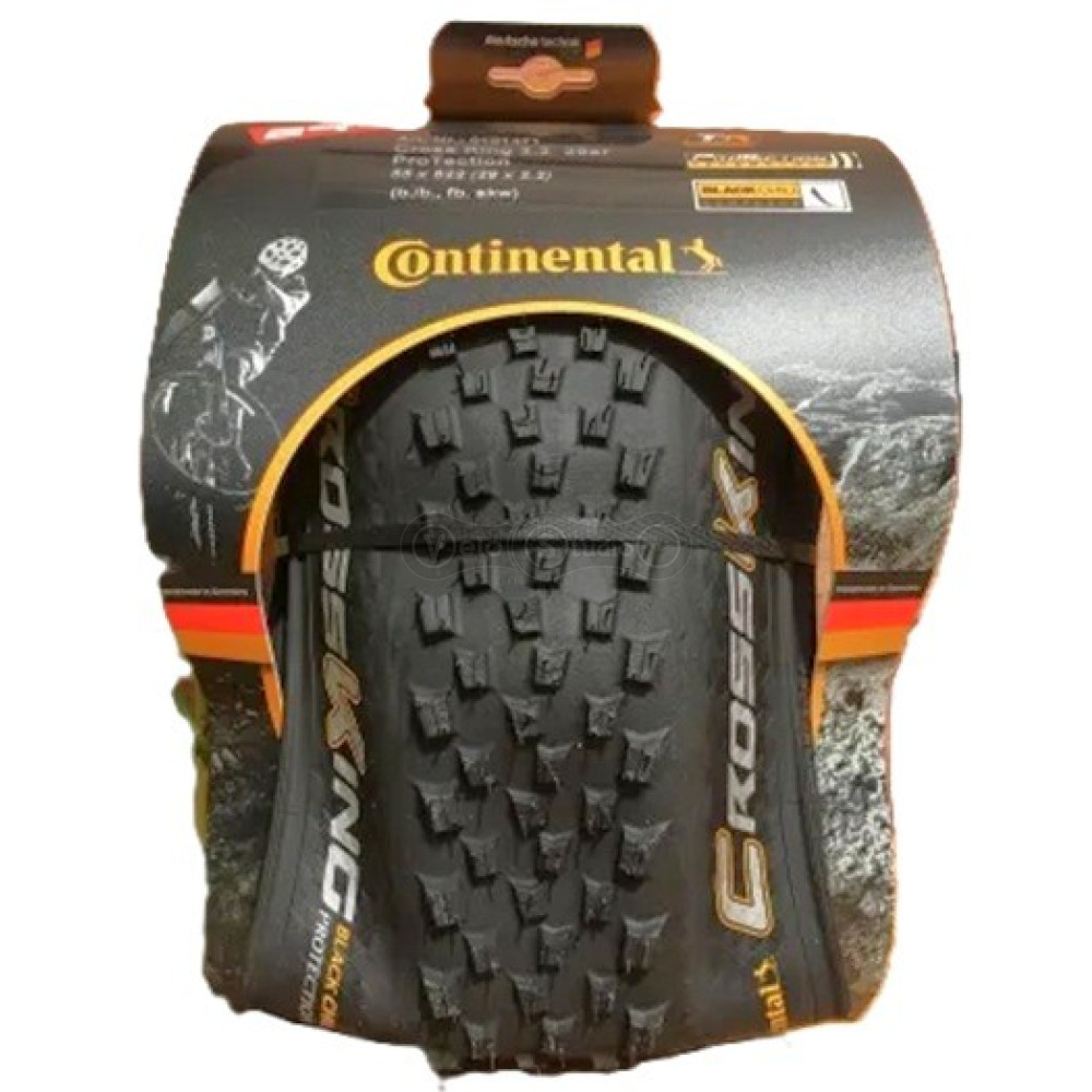 Вело покрышка бескамерная Continental Cross King ShieldWall 27.5 x 2.80 черная, складная skin