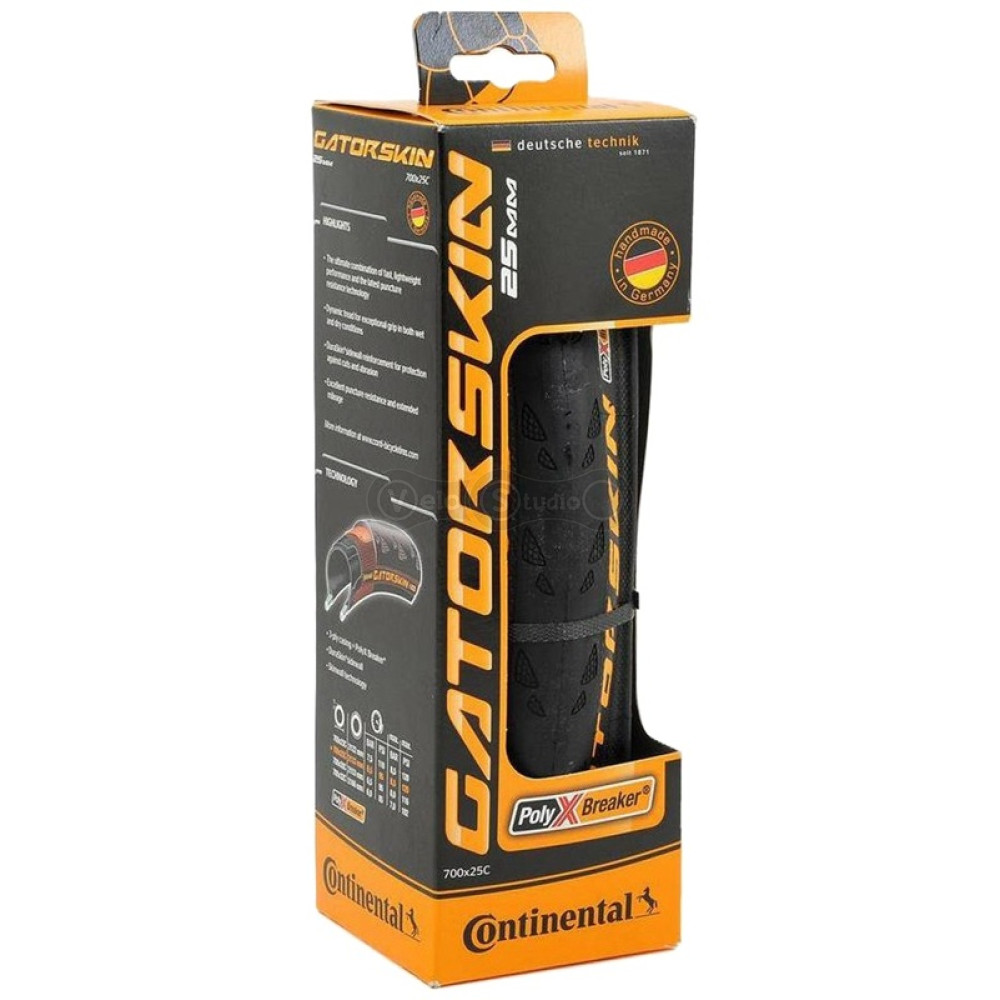 Вело покрышка Continental Gatorskin 700 x 28C, черная, складная, skin