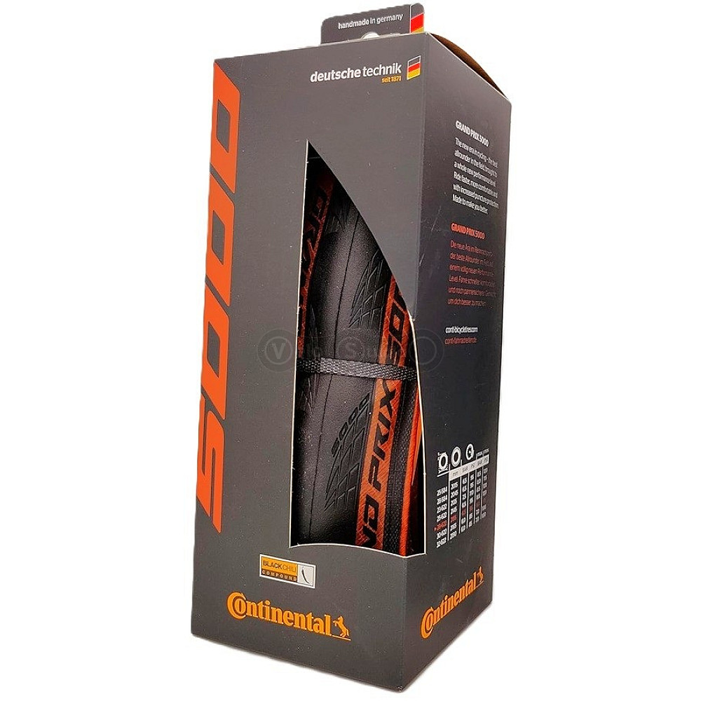 Вело покришка Continental Grand Prix 5000S TR 700 x 30C, Vectran, LazerGrip, ACT, Tubeless Ready, Black/Brown